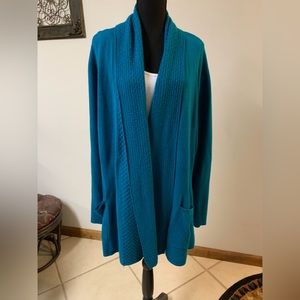 Karen Scott open cardigan, 3X